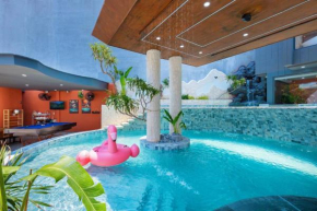 Wabi Sabi Villa * Hồ Bơi Thác Nước 140 m2 * Phòng Karaoke Thủy Cung